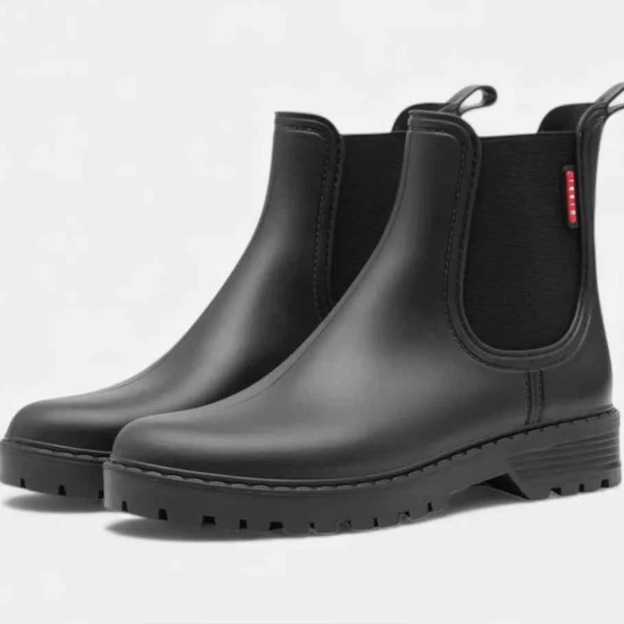 Women's Chelsea Boots Slip On Waterproof Ankle Booties Rain Boots